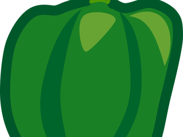 Vegetables Clipart Green Bell Pepper - Vegetables Clipart Green Bell Pepper (640x480)