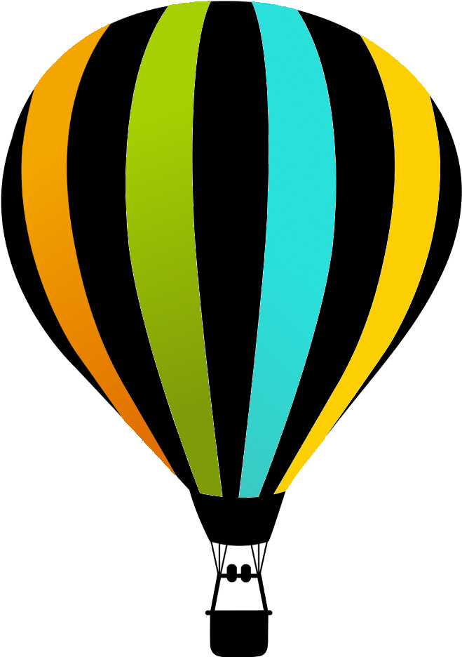 Hot Air Balloon Silhouette Clip Art - Hot Air Balloon Clipart (700x946)