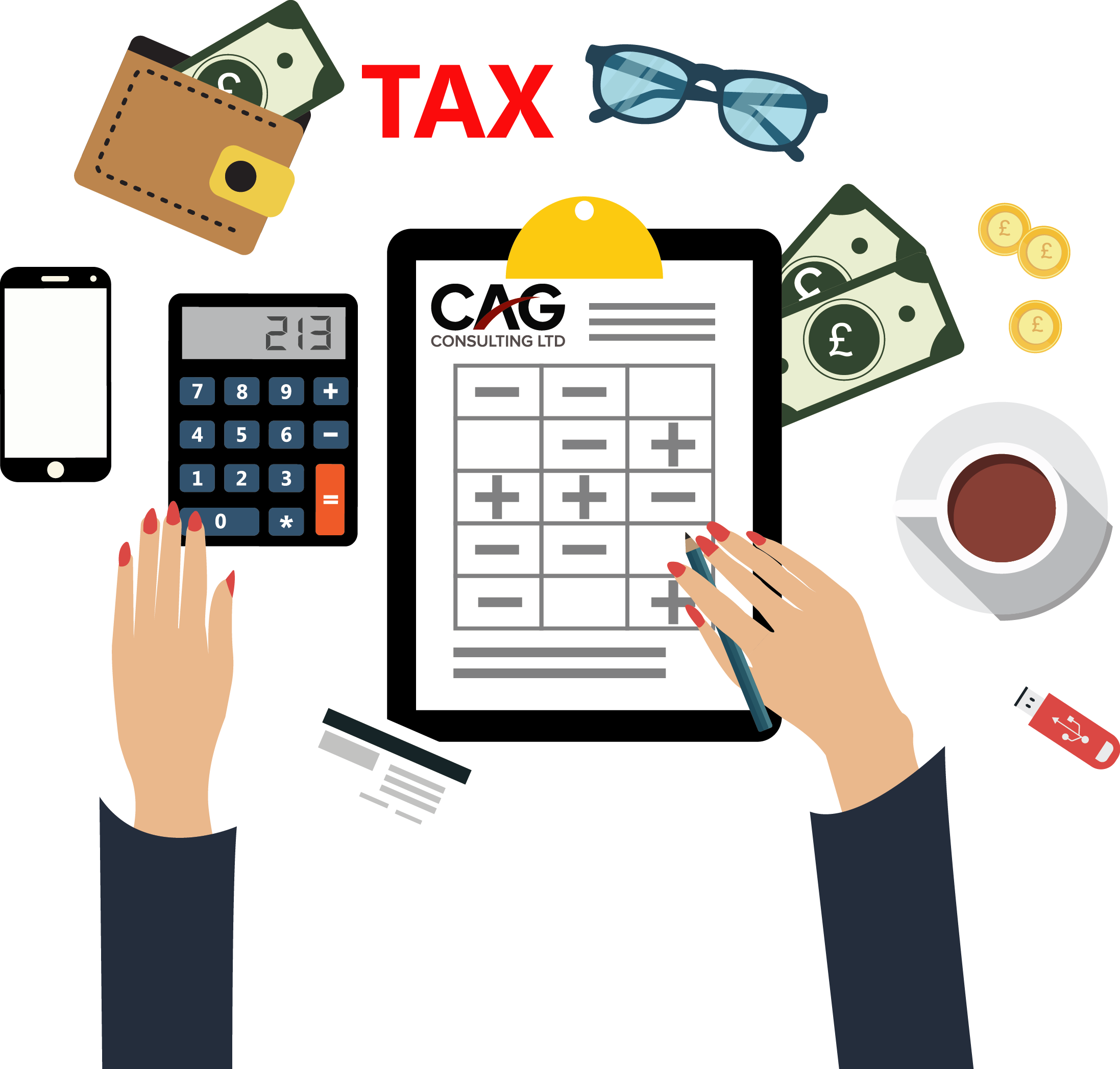 Office Management Clipart Consultant - Calculate Png (2194x2095)