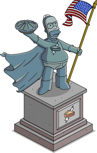 Pie Man Epic Statue - Illustration (313x489)