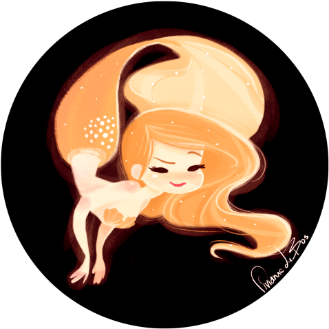 A Little Mermaid Doodle, I Was Sick And They Cheer - Mermaid (500x495)