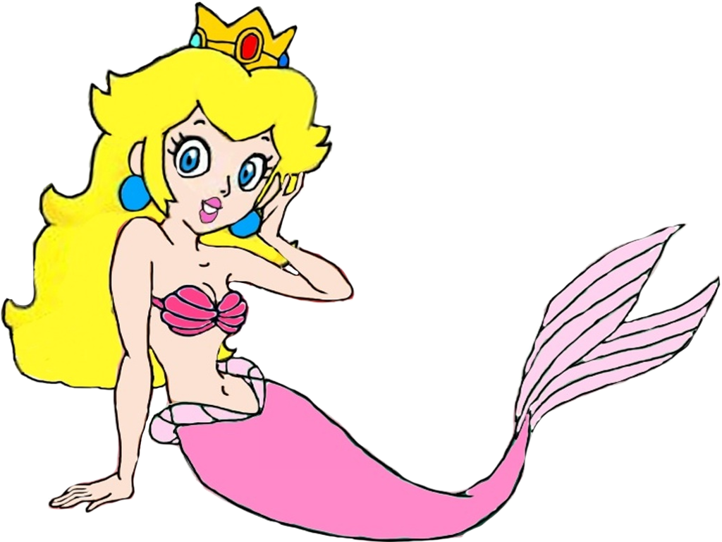 Princess Peach As A Mermaid By Darthranner83 - Princess Peach As A Mermaid (1024x768)