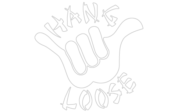Hang Loose Symbol - Black And White Hang Loose (584x368)