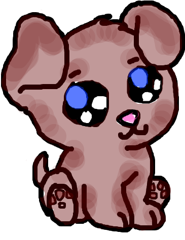 Cute Puppy By 1lovedemilovato - Cartoon (642x482)