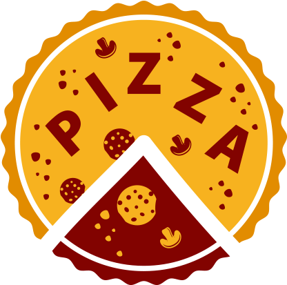 Pizza Logotipo Libre De Regalías Ilustración - Pizza Icon Vector Png (500x500)