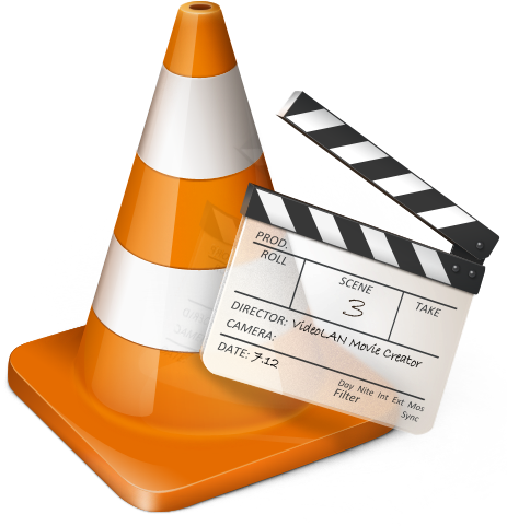 Large Orange Vlmc Logo - Vlc Media Player Icon (467x489)