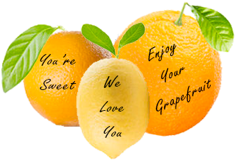 Message Fruit - Tangerine (432x432)