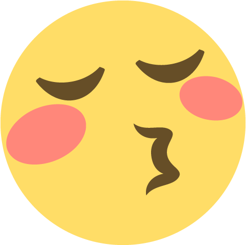 Emoji Canvas Prints - 😚 Emoji Png (512x512)