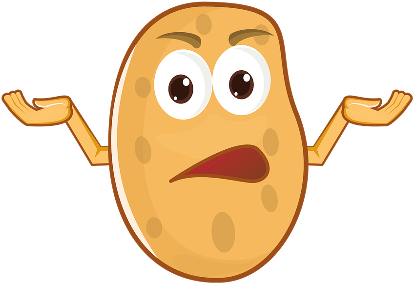 Cartoon Potato Character - Potato (1280x904)