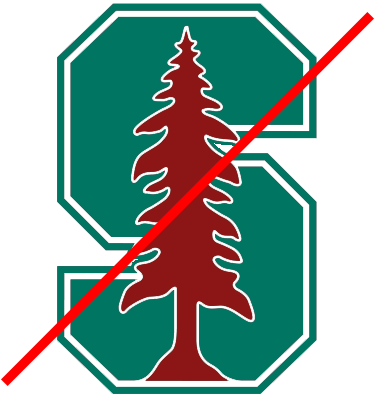 Don't Swap The Green And Red - Stanford Cardinal Logo (400x500)