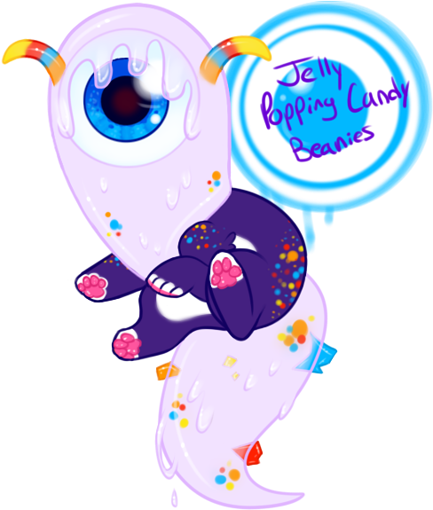 Jelly Popping Candy Beanies By Watermeowlon - Jelly Popping Candy Beanies By Watermeowlon (700x750)
