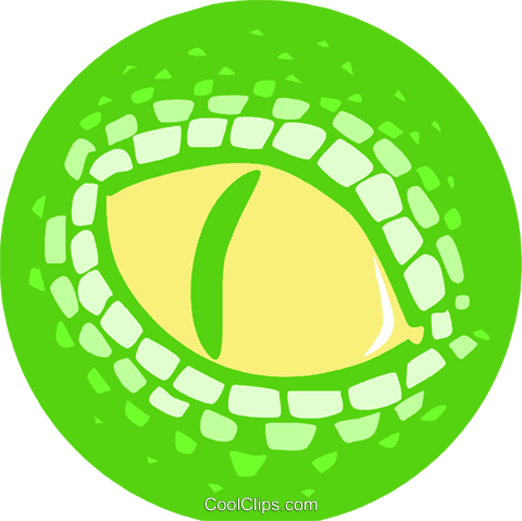 Reptiles Eye Royalty Free Vector Clip Art Illustration - 爬虫類 目 イラスト (480x479)