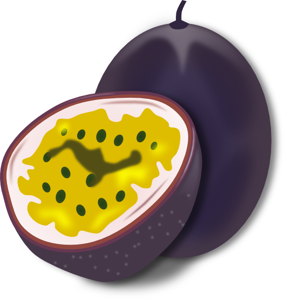 Lemon Wedge Vector For Kids - Clip Art Passion Fruit (570x599)