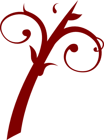 Branch Swirl Red Clip Art At Clker - Branch Swirl Red Clip Art At Clker (444x597)