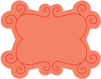 Swirl Frame - Black (349x349)