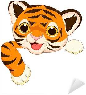 Cute Baby Tiger Cartoon (400x400)