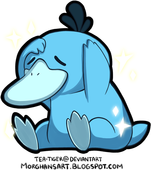Shiny Psyduck By Tea-tiger - Shiny Psyduck Png (600x611)