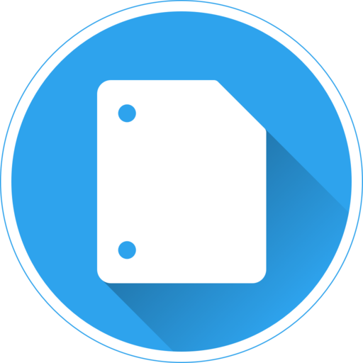 App For Google Docs - Instagram Logo Round Blue (512x512)