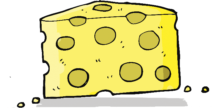 Cartoon Cheese - Clip Art (710x350)