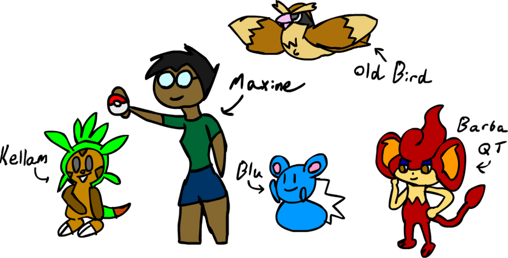 Maxine Extreme Nuzlocke Character Ideas By Animatedgamer - Cartoon (1024x521)