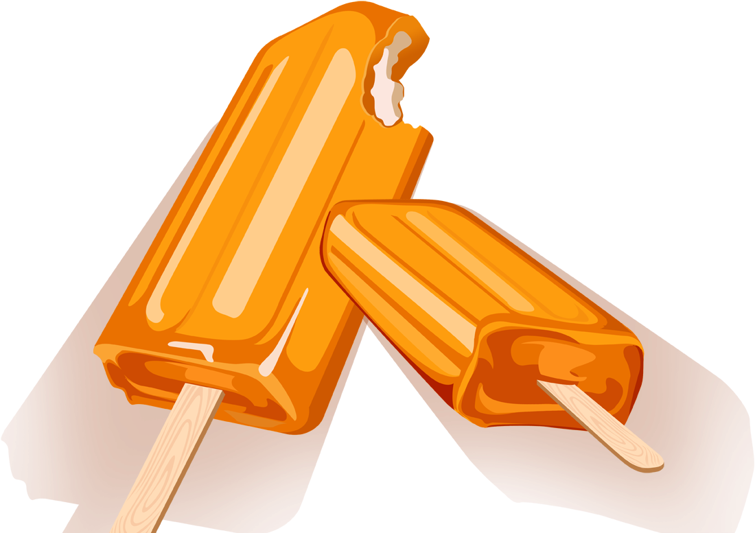 Transparent Ice Cream Sundae Clipartu200b - Orange Background (1242x810)