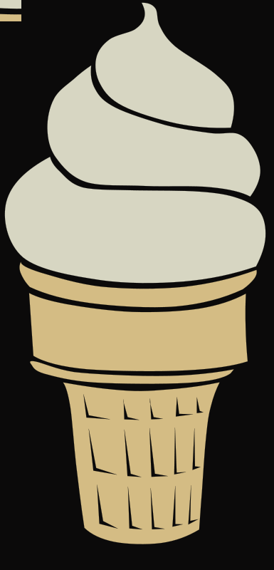 Ice Cream Cone Ice Cream No Cone Clipart Ice Cream - Vanilla Ice Cream Cone Clip Art Png (385x800)