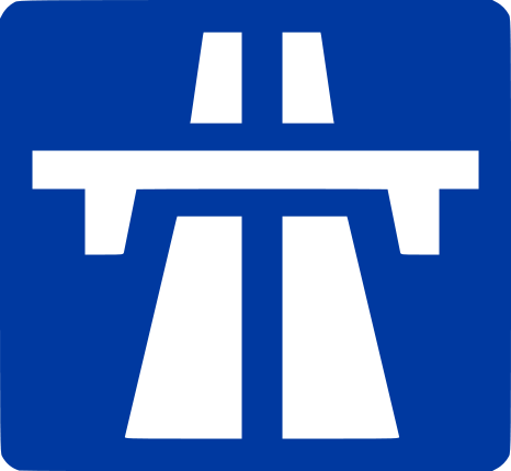 Glasgow Motorway Archive - Motorway Sign (466x430)