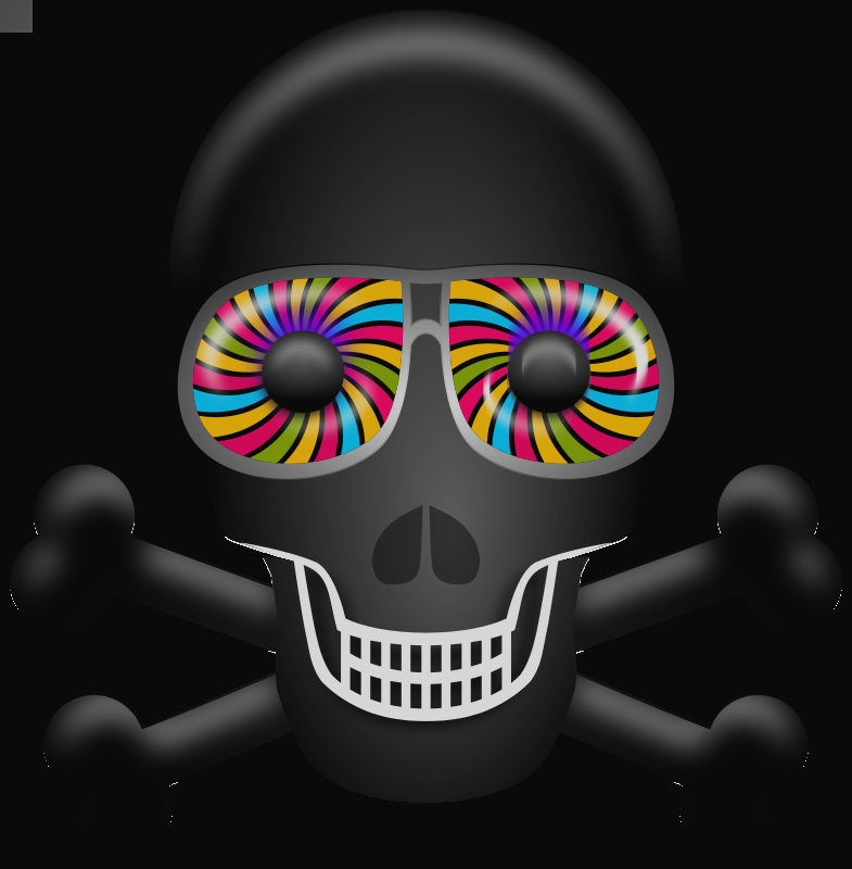 Skull Clipart 6 Free Clipart Images Skull Clipart Transparent - Zazzle Psychedelischer Schädel Tough Iphone 5 Hülle (785x800)