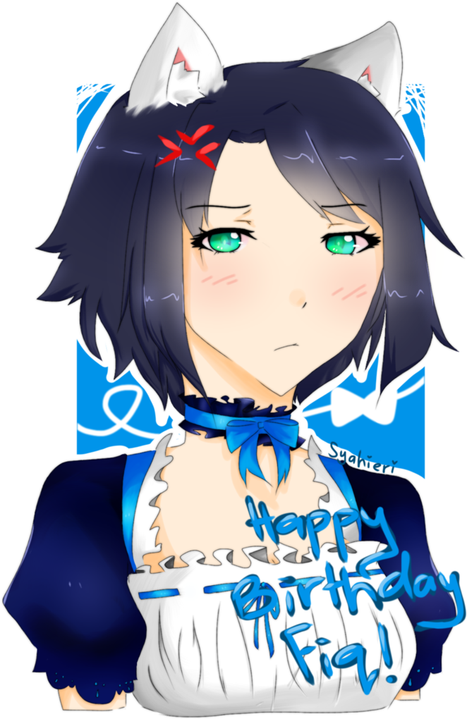 Happy Belated Birthday Fiq - Cartoon (772x1034)