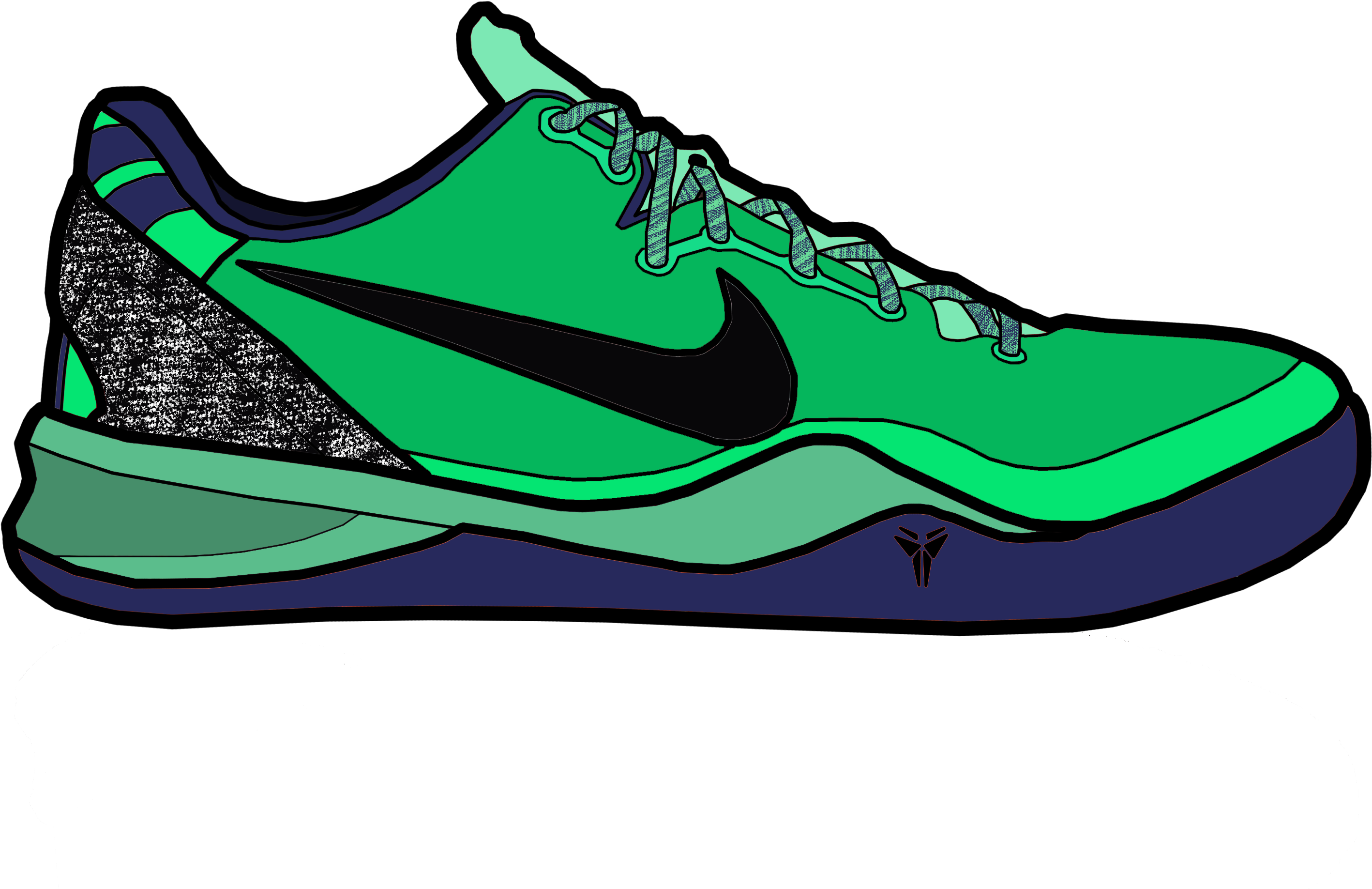 Drawn Jordania Kobe - Sneakers (3000x2500)