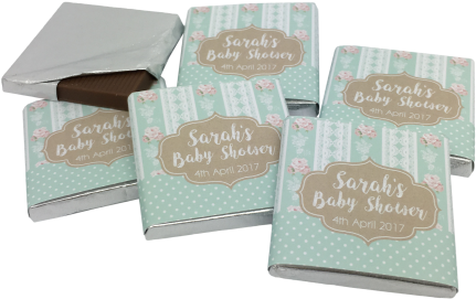 Shabby Chic Personalised Chocolate Baby Shower Favours - Vellum (500x500)