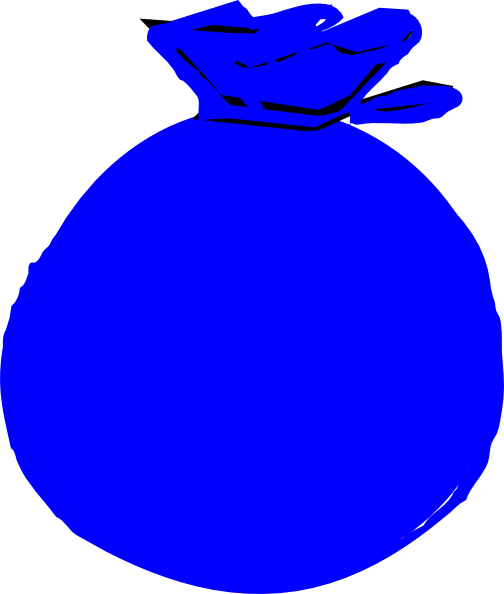 Money Clip Art At Clker - Blue Bauble Clipart (504x594)
