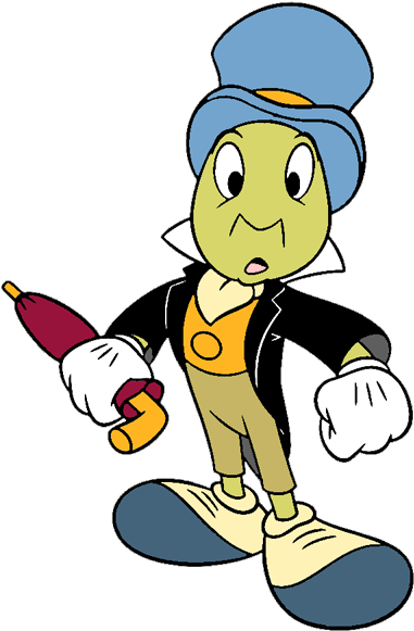 Jiminy Cricket Clipart Dead - Jiminy Cricket Emoji (400x595)