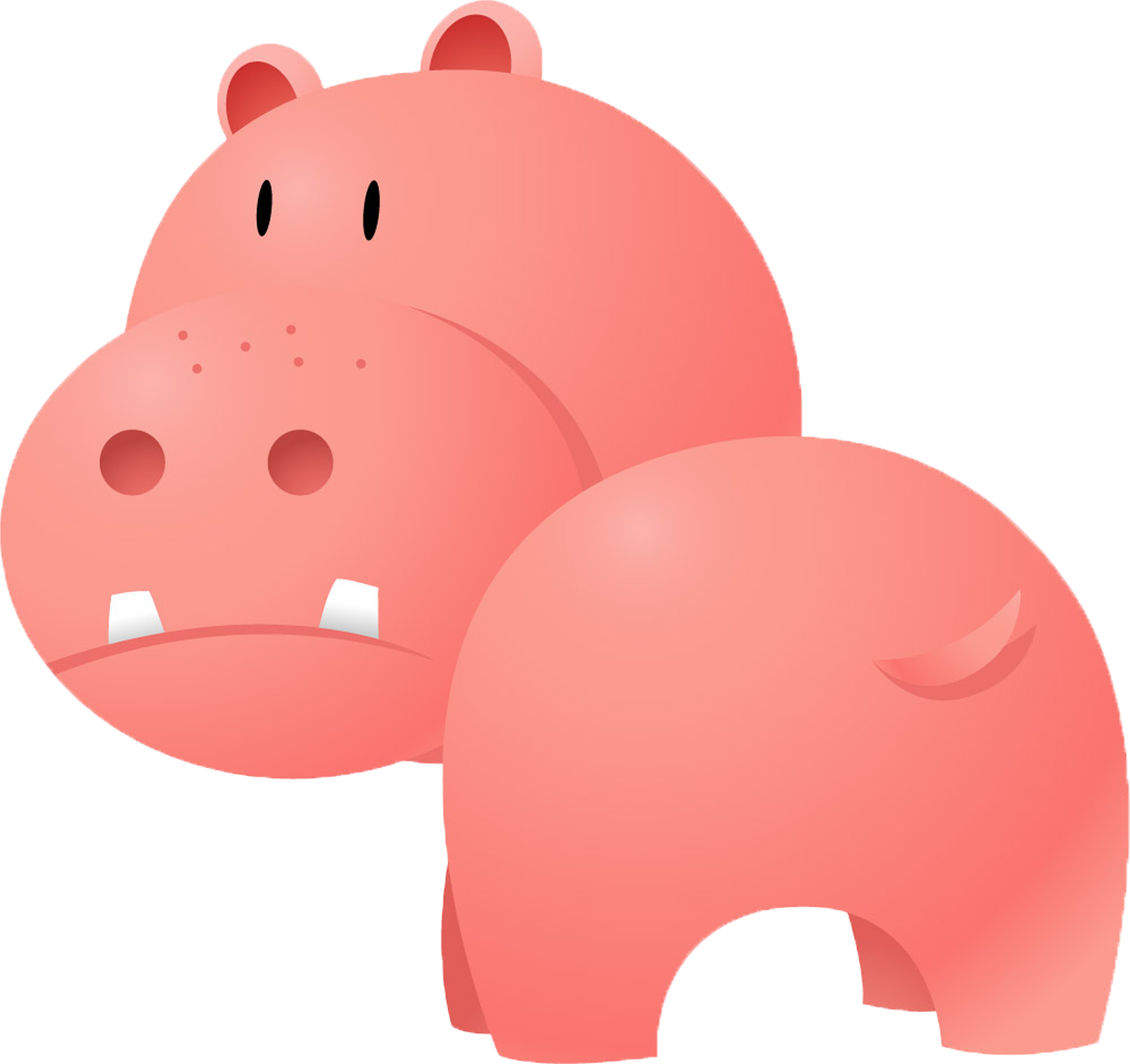 Hippopotamus Domestic Pig - Vogel, Flusspferd U. Schmetterlinge Grußkarte (4320x4320)