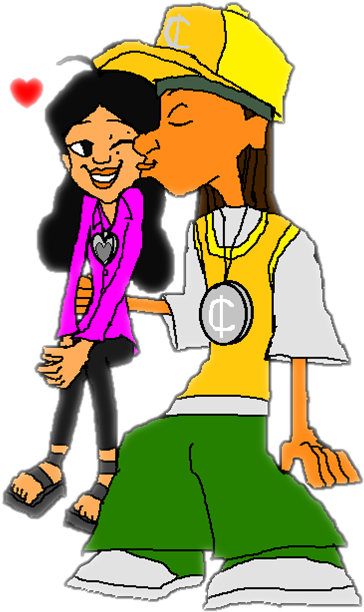 Fifteen Cent Kissing Penny Proud Png By 9029561 - Cartoon (564x750)