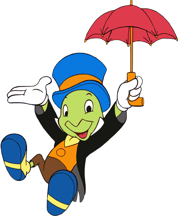 Jiminy Cricket Png Free Download - Jiminy Cricket Happy Birthday (614x771)