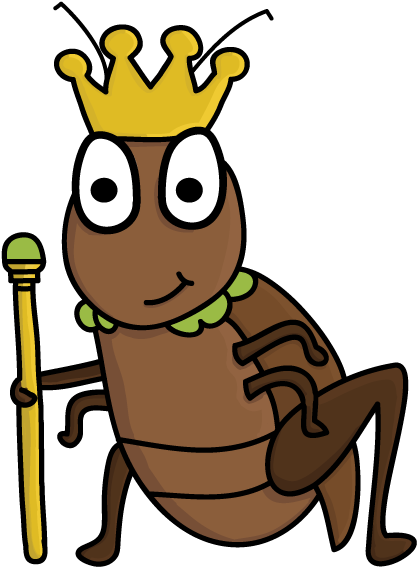 Cricket Clipart Silence - Cricket King (460x602)