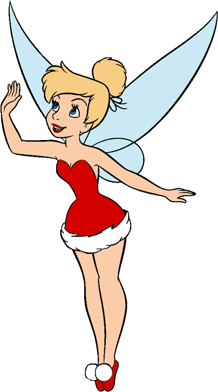 Jiminy Cricket Clipart Dumbo - Christmas Tinkerbell (450x794)