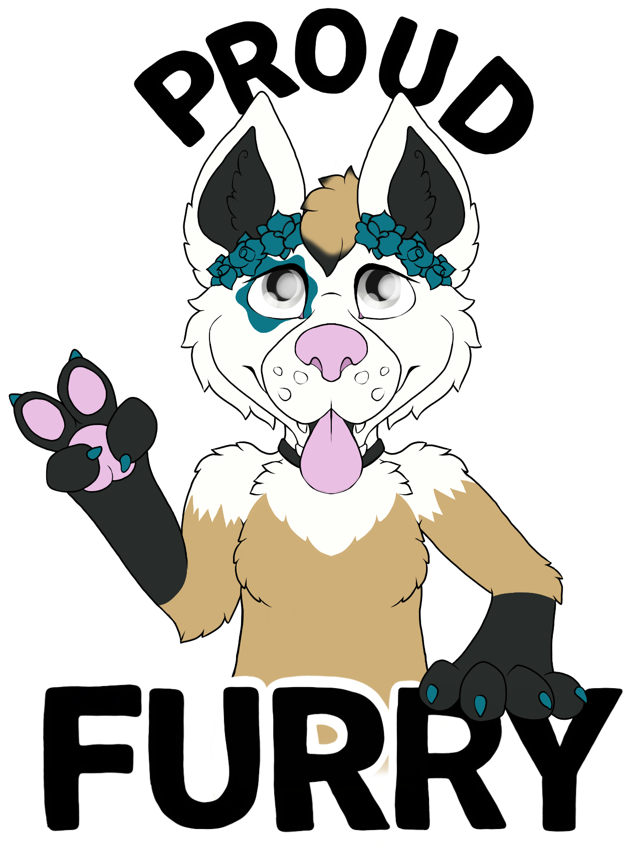 Proud Furry T Design - Furry Fandom (1400x1800)