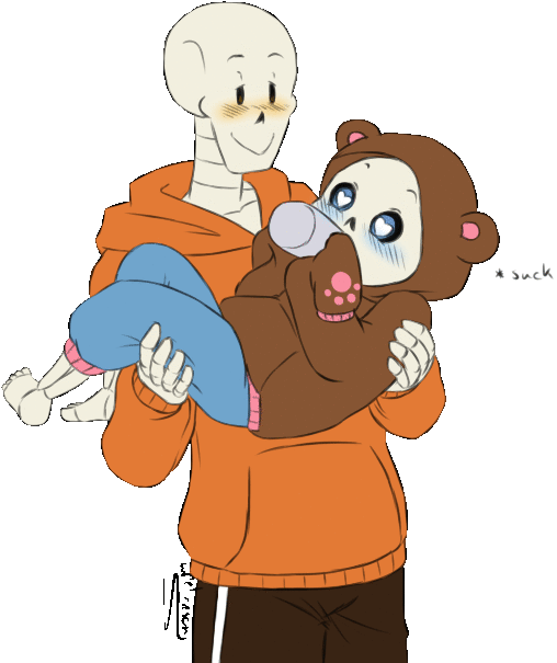 Undertale Au Us Pap And Us Blueberry Honeybear By Purly - Blueberry Undertale (529x616)
