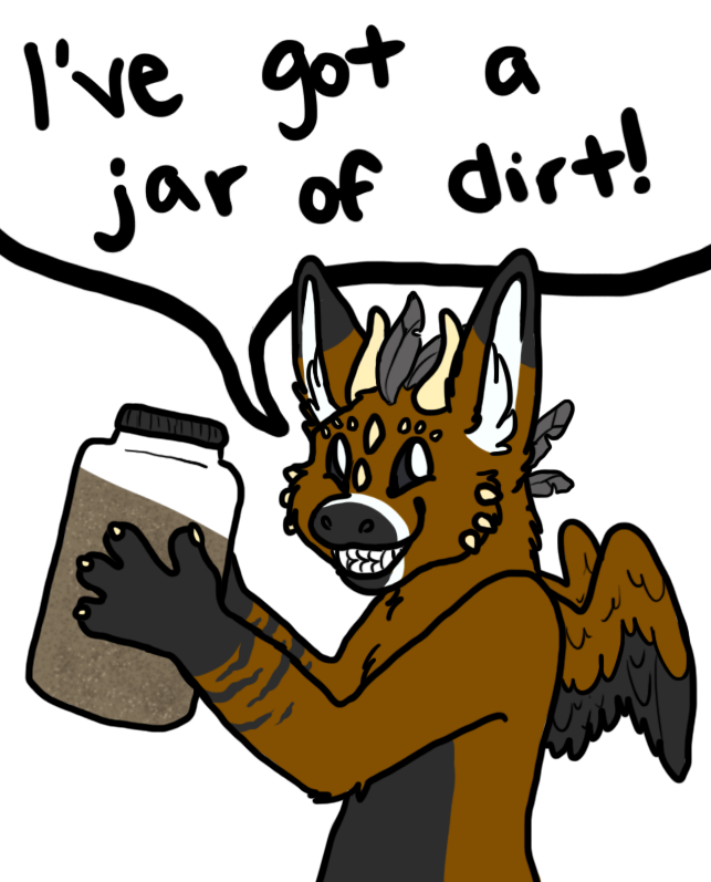 [gift] Telephone's Got A Jar Of Dirt By Cassmutt - Telephone Furry Memes (643x797)