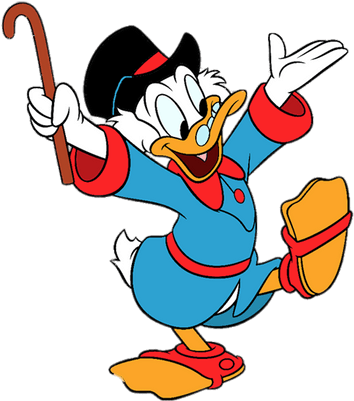 Ducktales Scrooge Mcduck Dancing - Scrooge Mcduck Tote Bag, Natural (480x536)