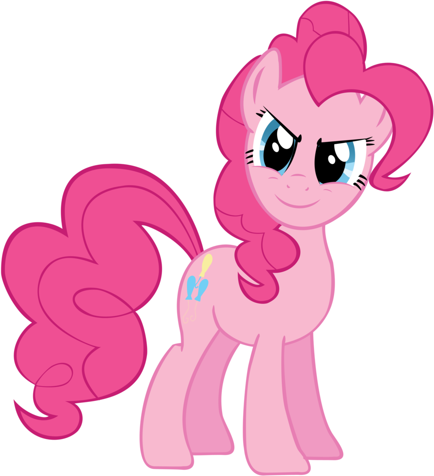 Determined Pinkie Pie Vector By Kyute-kitsune - My Little Pony Pinkie Pie (900x1005)