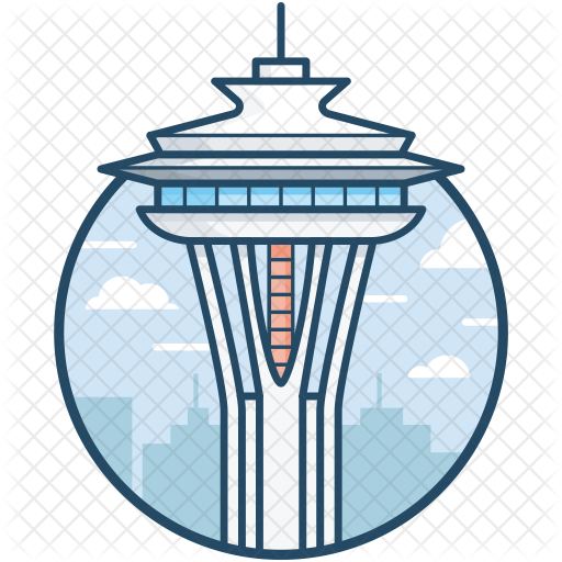 Space Needle Icon - Seattle Space Needle Icon (512x512)