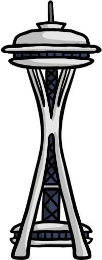 Space Needle Free Icon - Illustration (512x512)