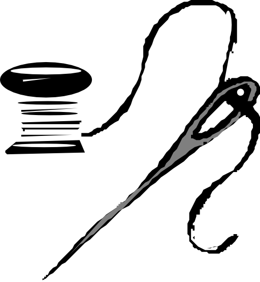 Thread And Needle - Needle And Thread Clip Art (512x554)