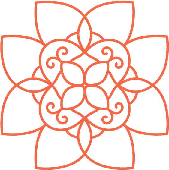Simple Clipart Rangoli - Mandala Clip Art (600x600)