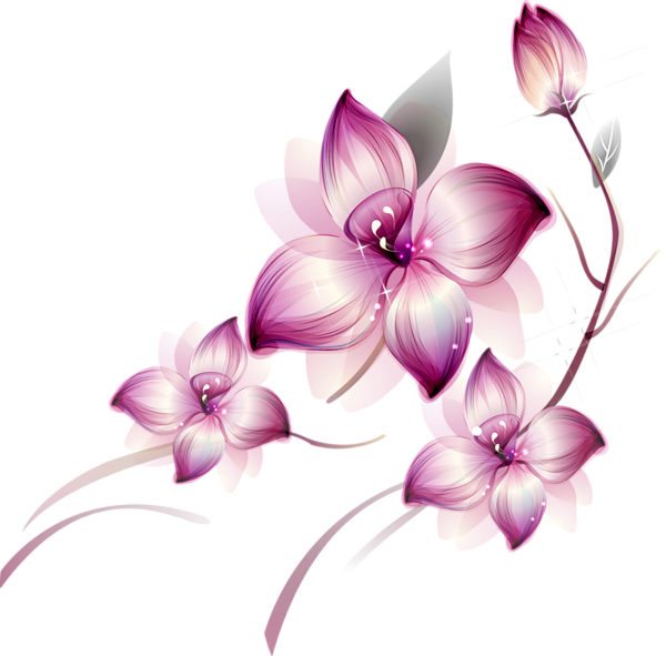 Pretty Flowers Png (600x591)