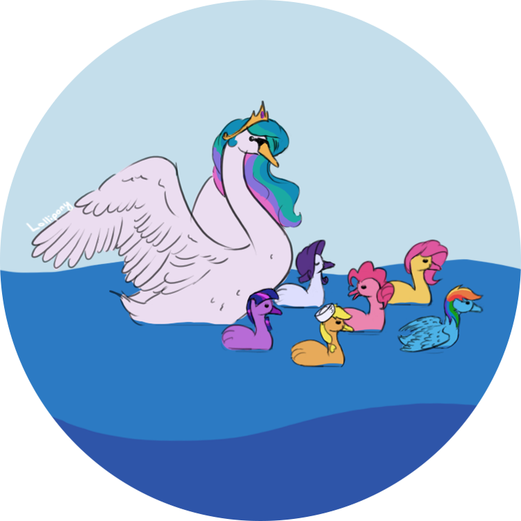 Lollipony, Crown, Cygnet, Fluttershy, Hat, Jewelry, - Goose Mlp (750x750)