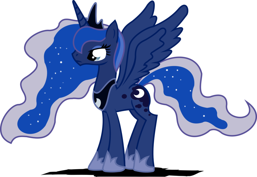 Princess Luna Practice Vector By Archonitianicsmasher - Mlp Princess Luna Confused (900x621)